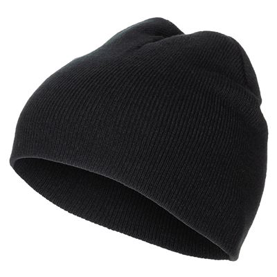 Czapka BEANIE z cienkiej dzianiny Acryl BLACK