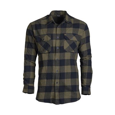 Letnia koszula zapinana na guziki GREEN/BLACK