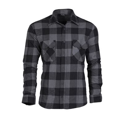 Letnia koszula zapinana na guziki GREY/BLACK