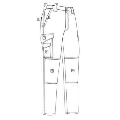 Damskie spodnie rip-stop 24-7 TACTICAL BLACK