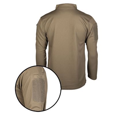 Koszulka polo TACTICAL QUICK DRY z długim rękawem ZIELONA