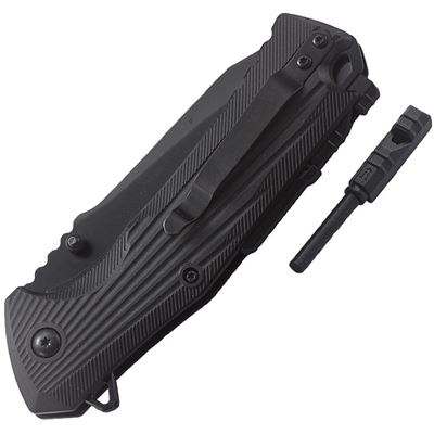 Nóż składany 1100046 gładkie ostrze BLACK