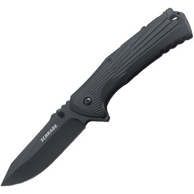 Nóż składany 1100046 gładkie ostrze BLACK