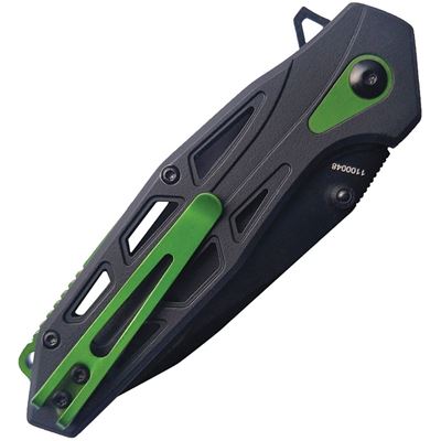 Nóż składany 1100048 gładkie ostrze BLACK/GREEN