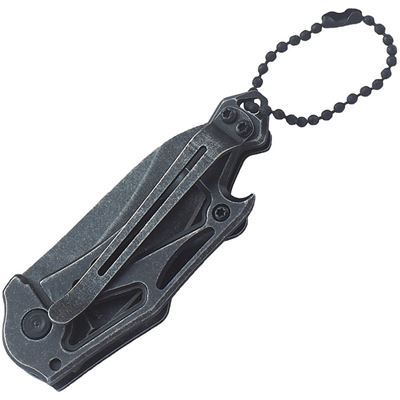 Nóż do zamykania KEYCHAIN gładkie ostrze BLACK