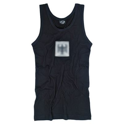 BW tank top z orłem BLACK