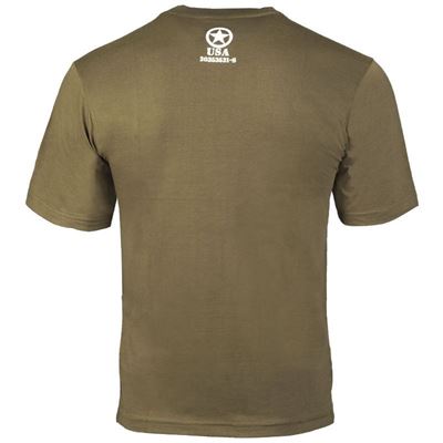 T-shirt z krótkim rękawem USA ALLIED STAR ZIELONY