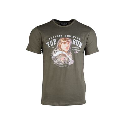 Koszulka z krótkim rękawem AVIATOR GREEN
