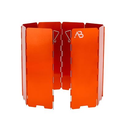 Składany parawan do kuchenek kempingowych 8 listew ORANGE