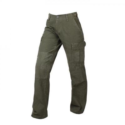 Spodnie damskie US BDU rip-stop, prane, ZIELONE