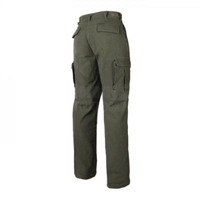 Spodnie damskie US BDU rip-stop, prane, ZIELONE