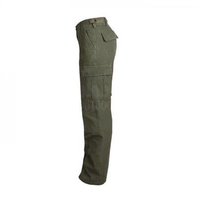 Spodnie damskie US BDU rip-stop, prane, ZIELONE