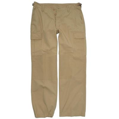 Damskie spodnie US BDU rip-stop wstępnie wyprane KHAKI