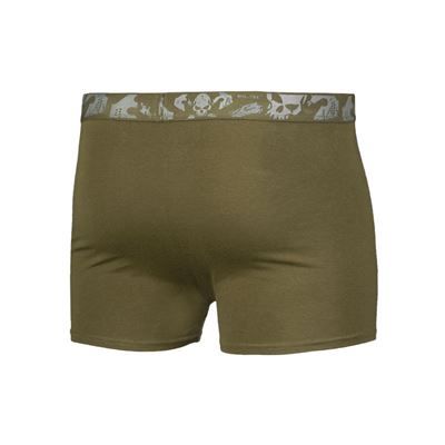 Spodenki męskie BOXER SKULL GREEN zestaw 2 szt