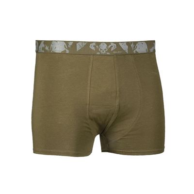 Spodenki męskie BOXER SKULL GREEN zestaw 2 szt