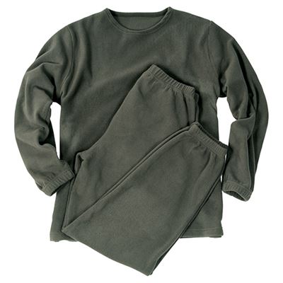 Bielizna THERMOFLEECE bez kołnierza GREEN