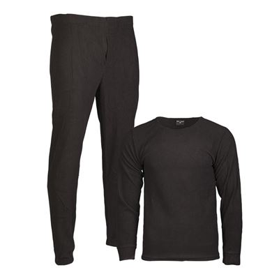 Bielizna bez kołnierzyka THERMOFLEECE BLACK