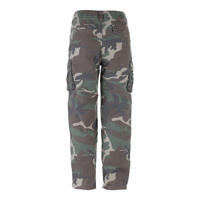 Dziecięce spodnie CARGO stonewashed WOODLAND