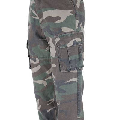 Dziecięce spodnie CARGO stonewashed WOODLAND