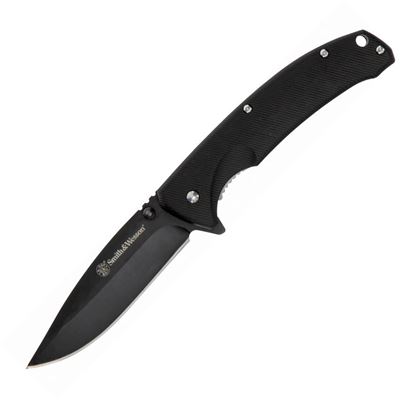 Nóż do zamykania VELOCITE z gładkim ostrzem BLACK