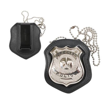 Etui na odznakę NYPD z klipsem LEATHER