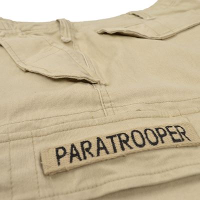 Szorty PARATROOPER, wstępnie wyprane, kolor KHAKI