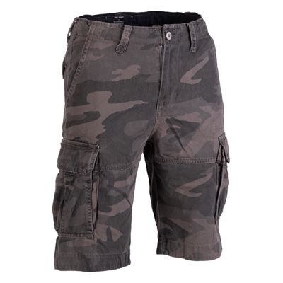 Spodenki VINTAGE z bawełny DARK CAMO