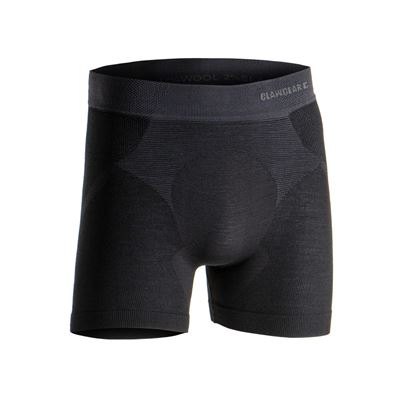 Kalesony Boxer Merino Seamless CZARNE
