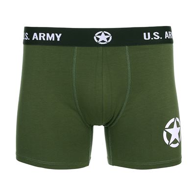Spodenki bokserskie US Army ZIELONE