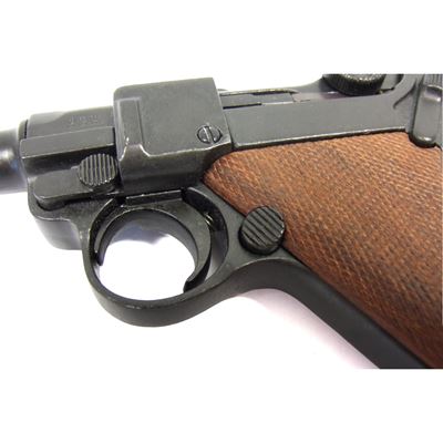 Pistolet Parabellum Luger P08 drewno - replika dekoracyjna