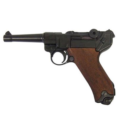 Pistolet Parabellum Luger P08 drewno - replika dekoracyjna