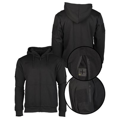 Bluza TACTICAL z zamkiem błyskawicznym BLACK