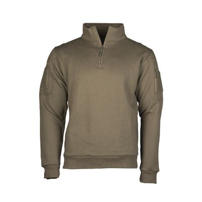 Bluza z golfem TACTICAL 3/4 zip RANGER GREEN