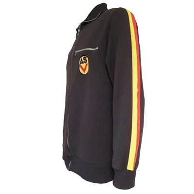 Bluza dresowa sportowa z paskami NVA/DDR - ASV BRĄZOWA