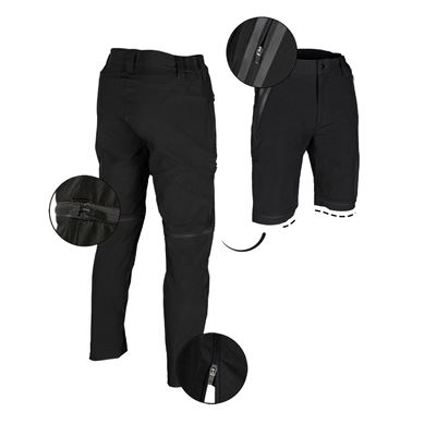 Spodnie PERFORMANCE odpinane ZIP-OFF BLACK