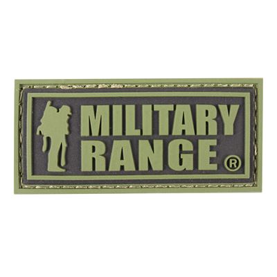 Naszywka MILITARY RANGE duży ZIELONY napis