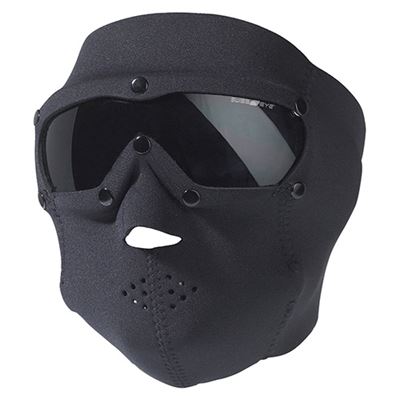 Maska z goglami SWAT PRO neopren BLACK