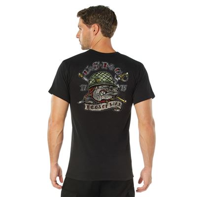 Koszulka USMC DOGS OF WAR BLACK