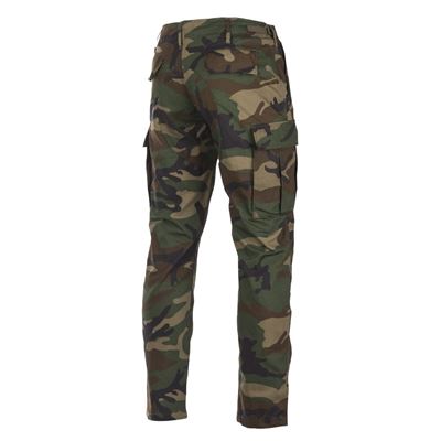 Spodnie US BDU SLIM FIT polne rip-stop WOODLAND
