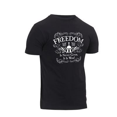 Koszulka ATHLETIC FIT FREEDOM z krótkim rękawem CZARNA