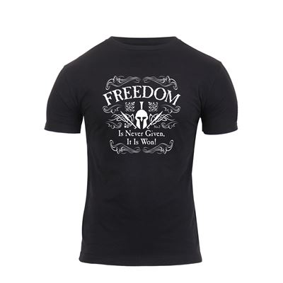 Koszulka ATHLETIC FIT FREEDOM z krótkim rękawem CZARNA