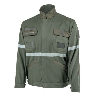 Kurtka dla mechanika lotniczego FR ARMEE paski odblaskowe ZIELONA