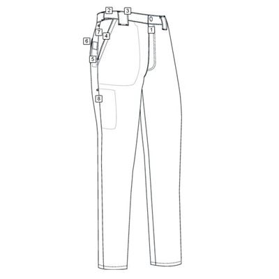 Spodnie damskie 24-7 CLASSIC rip-stop CZARNE