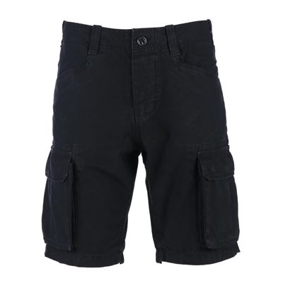 Szorty CARGO STONEWASHED CZARNE