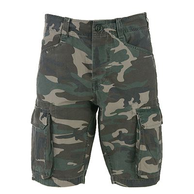 Szorty CARGO STONEWASHED WOODLAND
