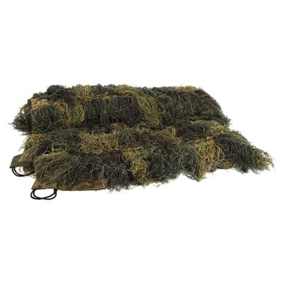 Siatka z frędzlami GHILLIE SUIT 100x140cm WOODLAND
