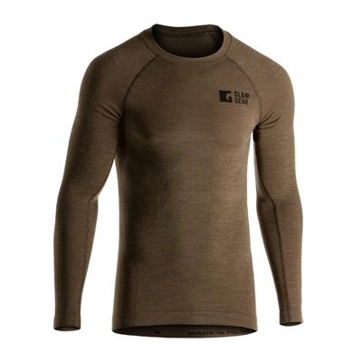 Koszulka z długim rękawem Merino Seamless STONEGREY OLIVE