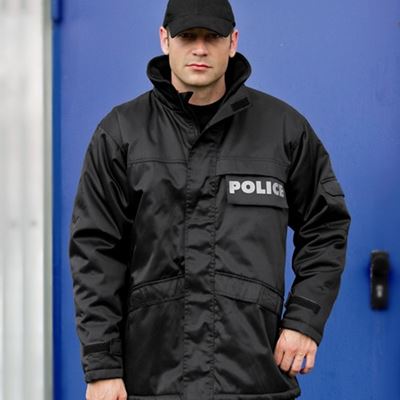Kurtka SECURITY długa CZARNA