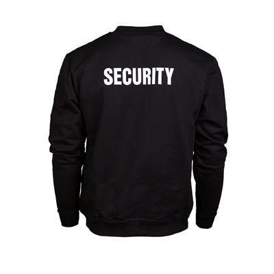Bluza z napisem SECURITY CZARNA