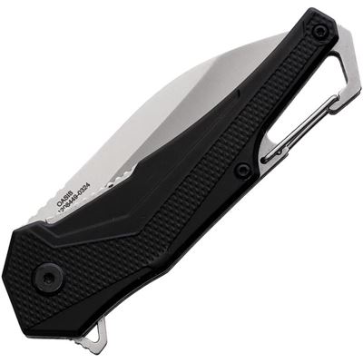 Nóż składany OASIS CARABINER z gładkim ostrzem